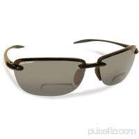 Flying Fisherman Cali Polarized Sunglasses, Black Frame, Smoke Lens Bifocal Reader, +2.50   551223076